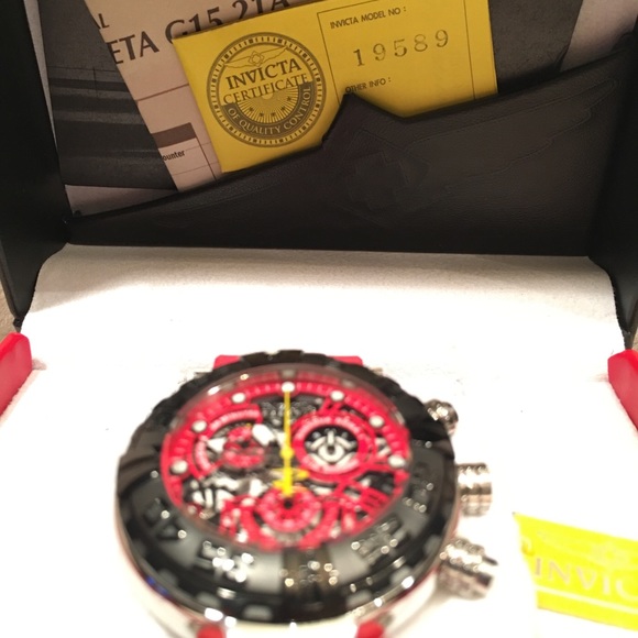 Men’s Invicta Subaqua Chronograph Rubber Strap NEW - Picture 4 of 6